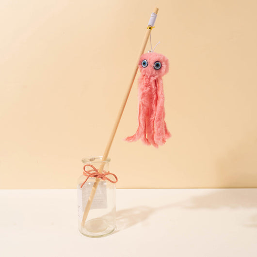 Juguete Pulpo para Gatos con Ojos y Varita Larga - Diversión Garantizada para Gatitos - Image 10