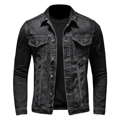 Camisa Denim Slim Fit Retro para Hombre - Image 8