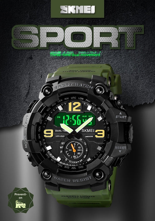 Reloj Deportivo Digital Resistente para Hombre con Pantalla Grande y Sincronización Electrónica - Image 15