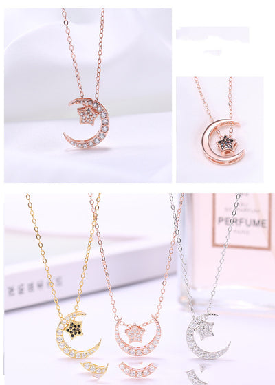 Collar de Plata Esterlina con Luna y Estrellas - Cadena Clavícula Delicada - Image 10