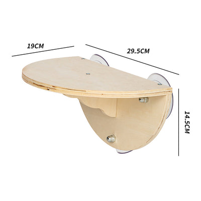 Cama Colgante para Gatos con Ventosas y Diseño en Madera - Image 6