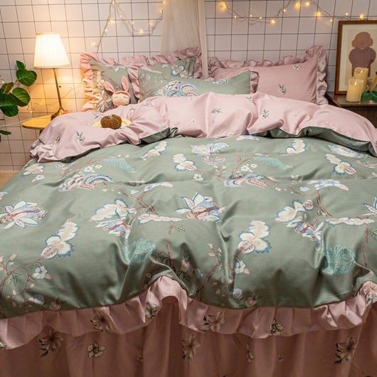 Juego de Cama Estilo Jardín Americano con Girasoles - Image 4