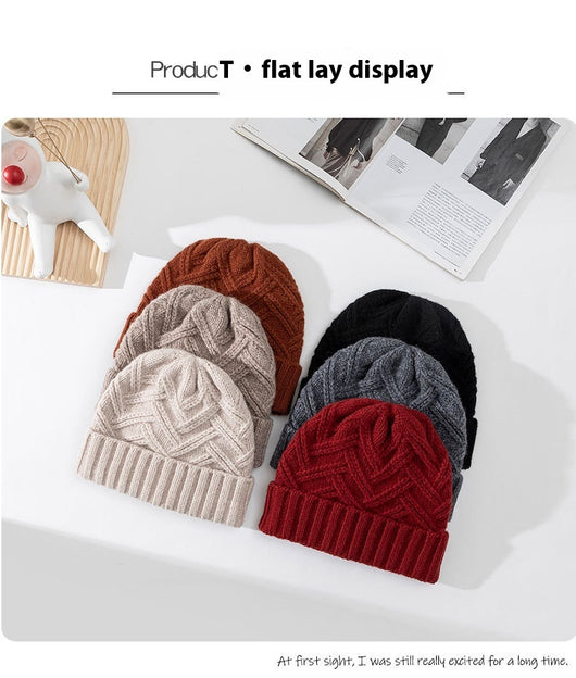 Gorro de Lana Gruesa Tejido para Otoño e Invierno - Image 14