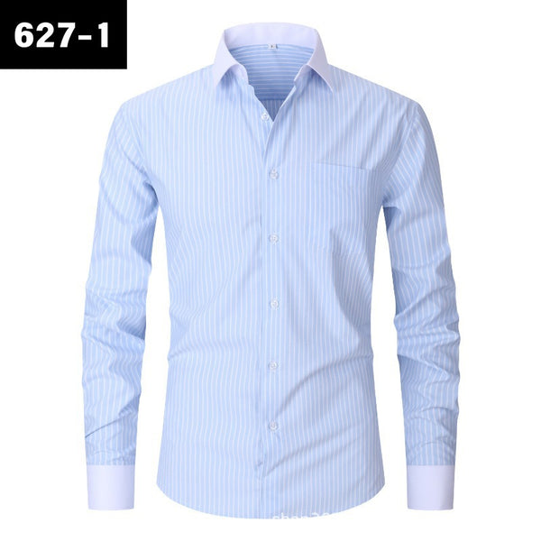 Camisa Rayada de Verano para Hombre Talla Grande - Image 3