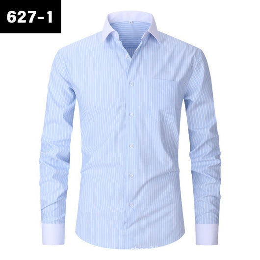 Camisa Rayada de Verano para Hombre Talla Grande - Image 3