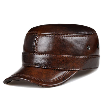 Chamarra de Cuero Genuino Cálida para Hombre Maduro - Image 11