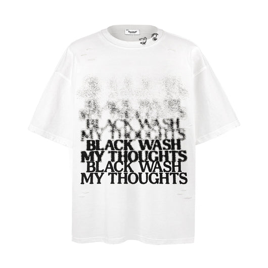 Camiseta Punk con Estampado de Letras para Hombre - Image 2