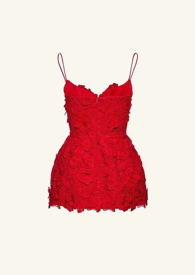 Vestido Sling Estampado Rojo Elegante y Sensual - Image 11