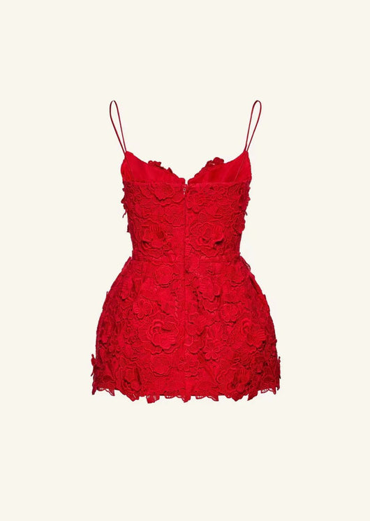 Vestido Sling Estampado Rojo Elegante y Sensual - Image 11