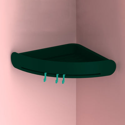Canasta de Almacenamiento Plástica para Esquina de Baño sin Perforaciones - Image 6
