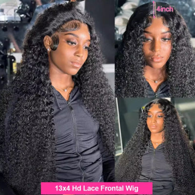 Peluca Larga Rizada Negra con Encaje Frontal - Estilo Creative Fashion - Image 8