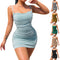 Vestido Bodycon Elegante sin Mangas con Tirantes Finos