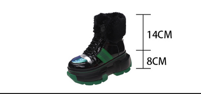 Zapatos de Algodón Acolchados con Suela Gruesa y Forro de Terciopelo - Image 13