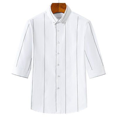 Camisa Rayada para Hombre Estilo Verano Tela Ligera - Image 11