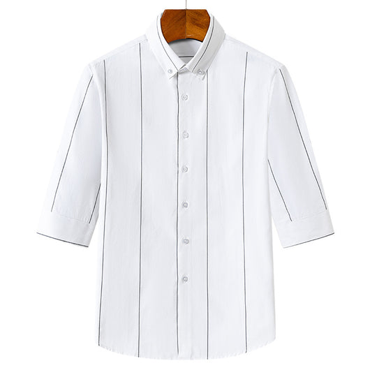 Camisa Rayada para Hombre Estilo Verano Tela Ligera - Image 11