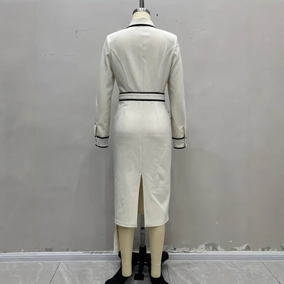 Vestido Camisero Largo Inspirado en la Moda Francesa para Otoño - Image 4