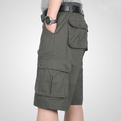 Pantalones Cortos de Trabajo en Algodón para Hombre - Diseño Funcional de Verano
