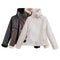 Chaqueta Cropped Estilo Biker para Mujer