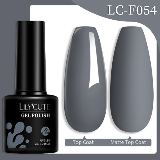 Set de Pegamento para Uñas con Brillo de Color Sólido - Image 89