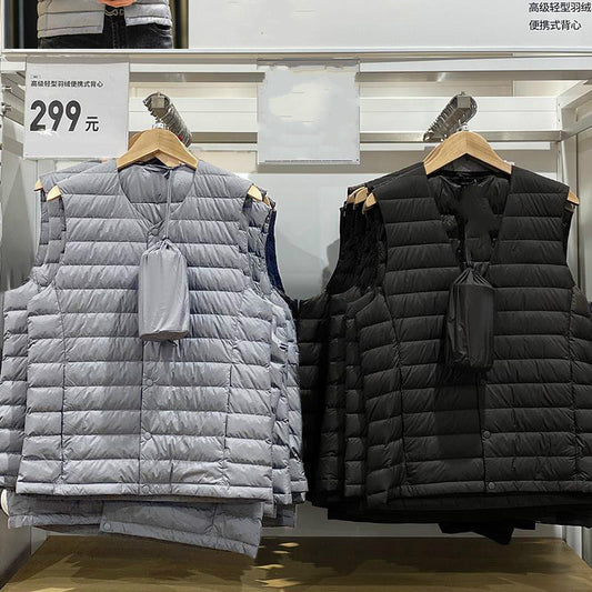 Chaleco Ligero sin Cuello para Otoño e Invierno