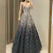Vestido de Noche Azul Elegante para Bodas y Eventos