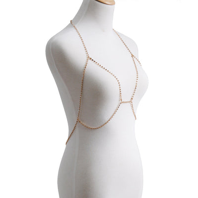 Cadena de Cuerpo Bikini con Rhinestones Brillantes y Cierre de Garra - Image 6