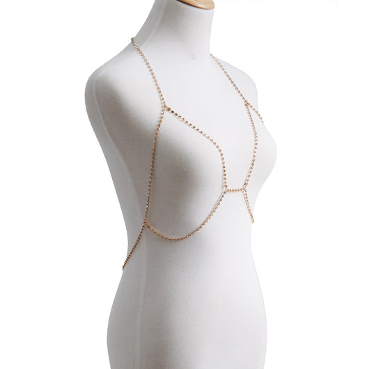 Cadena de Cuerpo Bikini con Rhinestones Brillantes y Cierre de Garra - Image 6