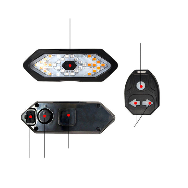 Luz Trasera LED con Claxon USB para Bicicleta - Seguridad Nocturna