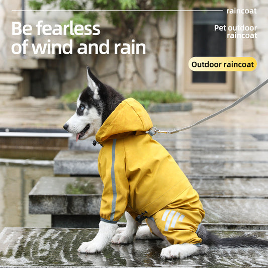 Impermeable para Perros - Abrigo Impermeable de 4 Patas para Mascotas Pequeñas