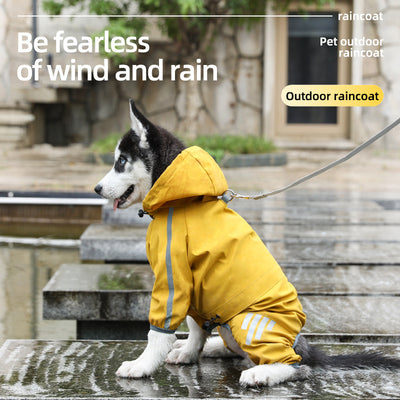 Impermeable para Perros - Abrigo Impermeable de 4 Patas para Mascotas Pequeñas