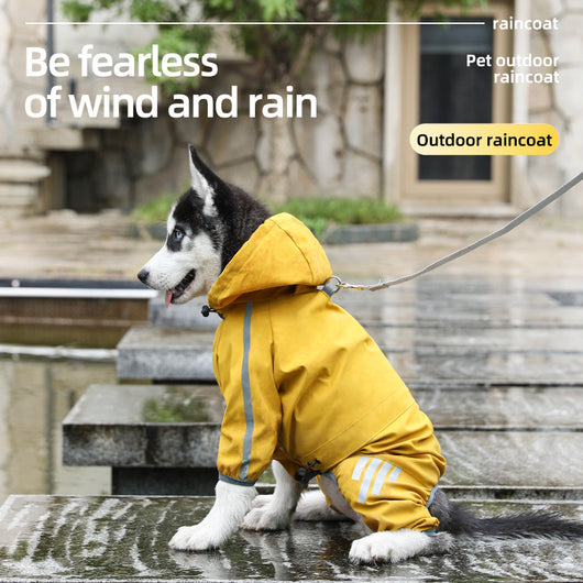 Impermeable para Perros - Abrigo Impermeable de 4 Patas para Mascotas Pequeñas