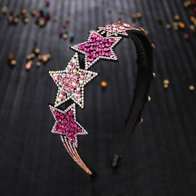 Diadema Estrella Coreana con Detalle Czech Drill - Image 3