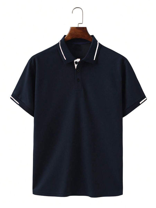 Camisa Casual Transpirable de Manga Corta para Negocios y Commuting - Image 13
