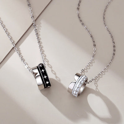 Collar de Pareja en Plata de Ley con Colgante para Mujer - Image 5