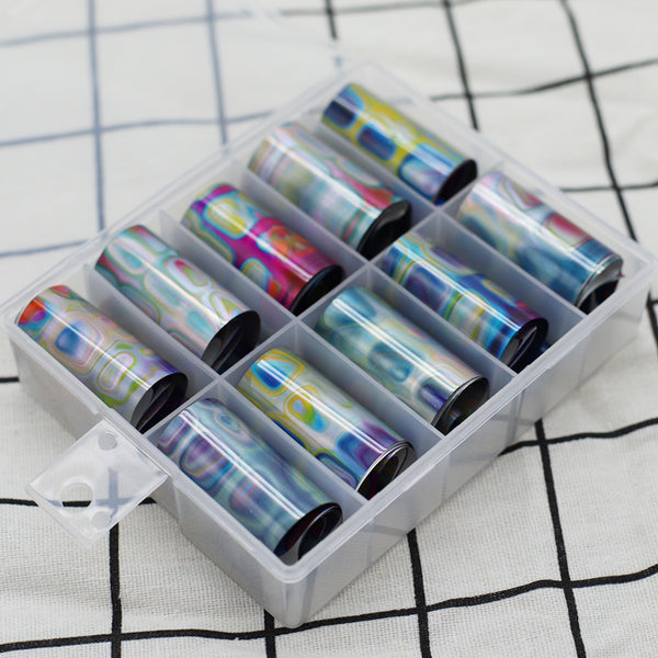 Pegatinas de Uñas Estrella con Lámina Dorada - Decoración de Fragmentos