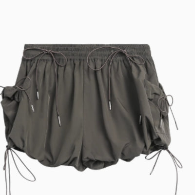 Shorts Deportivos con Diseño de Nudo de Encaje para Mujer - Image 7