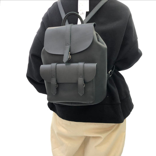 Mochila de Cuero Genuino Retro Hecha a Mano - Bolso Compacto Primera Capa - Image 8