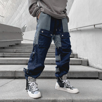 Pantalones de Moda Coreana con Costuras Trendy - Image 10