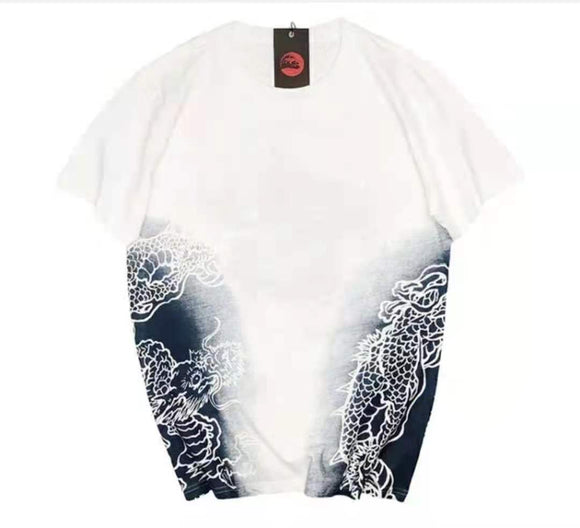 Playera Bordada para Parejas Estilo Coreano con Diseño Tatuaje