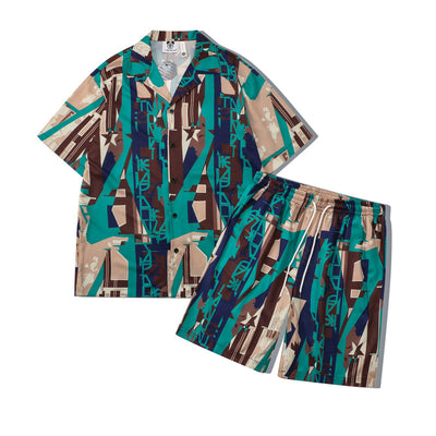 Conjunto Playero Estampado Floral - Camisa Casual Playa - Image 3