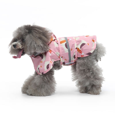 Poncho Reflectante para Perros con Diseño Cartoon y Tracción - Image 3