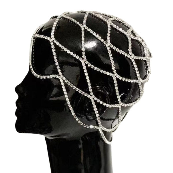 Cadena para Cabello de Diamantes Multicapa con Malla Temperamental - Image 3