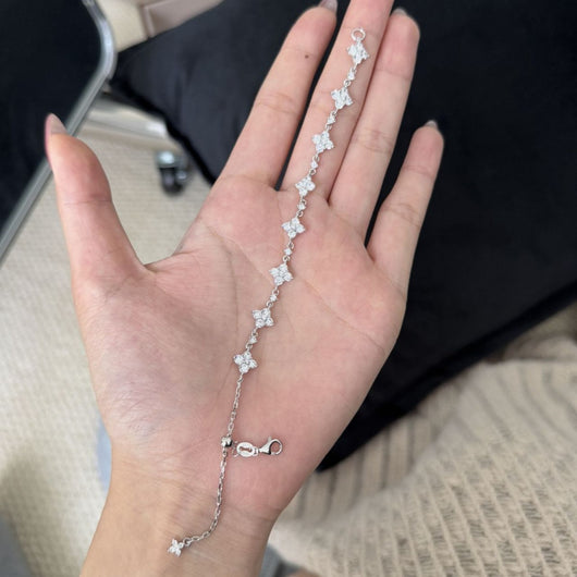 Pulsera de Plata Esterlina 925 con Diamantes Completos - Image 3