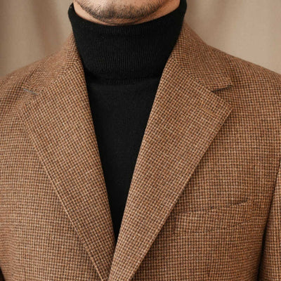 Abrigo Vintage Pata de Gallo Slim Fit para Hombre - Image 7