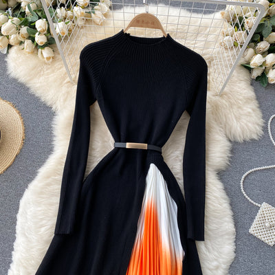Vestido Elegante Hepburn con Pliegues y Cintura Ajustada - Image 10