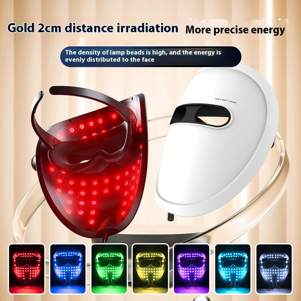 Máscara LED Facial Recargable con Tecnología de Luz de Colores