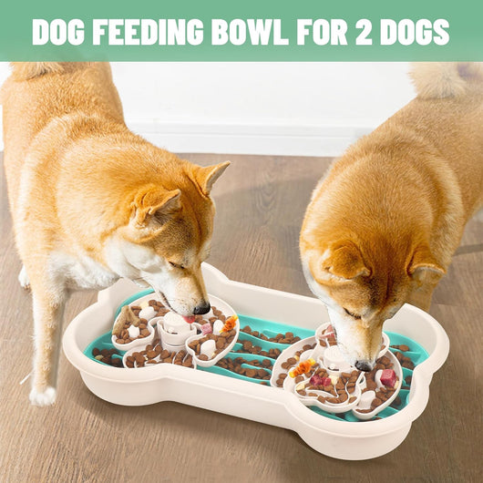 Comedero Lento Antiasfixia para Perros Grandes - Puzzle Interactivo para Alimento Seco y Húmedo - Image 6