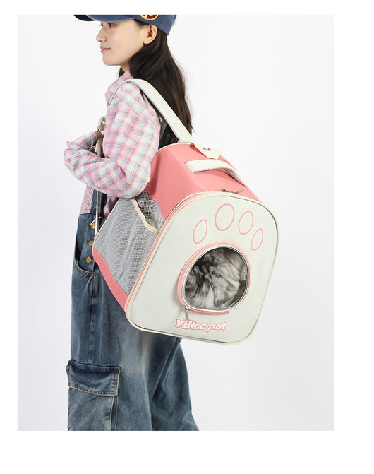 Mochila Transportadora Transparente para Mascotas con Doble Correa - Image 24