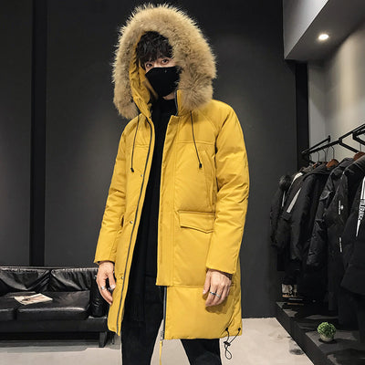 Chaqueta Parka de Invierno para Hombre con Capucha y Cuello de Pelo - Image 12