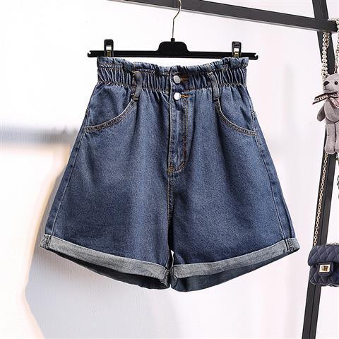 Shorts de Mezclilla Elástica Cintura Alta para Mujer - Estilo Verano Amplio y Cómodo - Image 17
